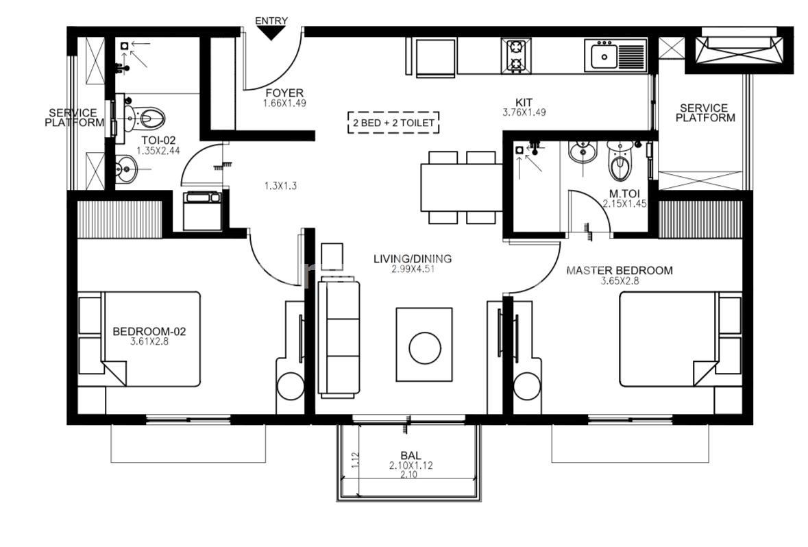2 BHK Residential Apartment for Sale in Devanahalli, Bangalore North - 2