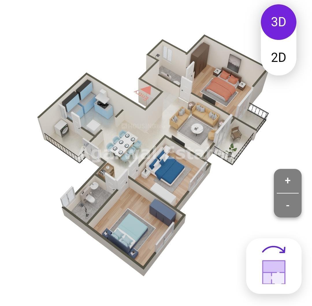 3 BHK Residential Apartment for Sale in Hosa road, Bangalore South - 3