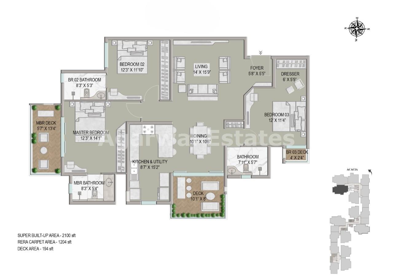 3 BHK Residential Apartment for Sale in Kanakpura Road, Bangalore South - 2